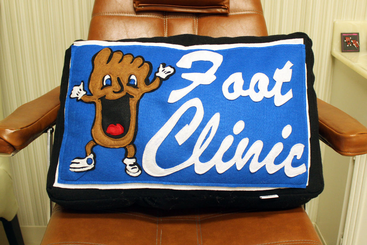 Happy Foot Sad Foot Clinic Pillow